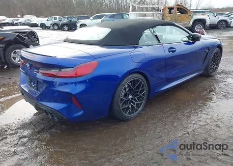 2023 BMW M8 Cabriolet Competition z USA, uszkodzony, nr VIN WBSDZ0C02PCK72974